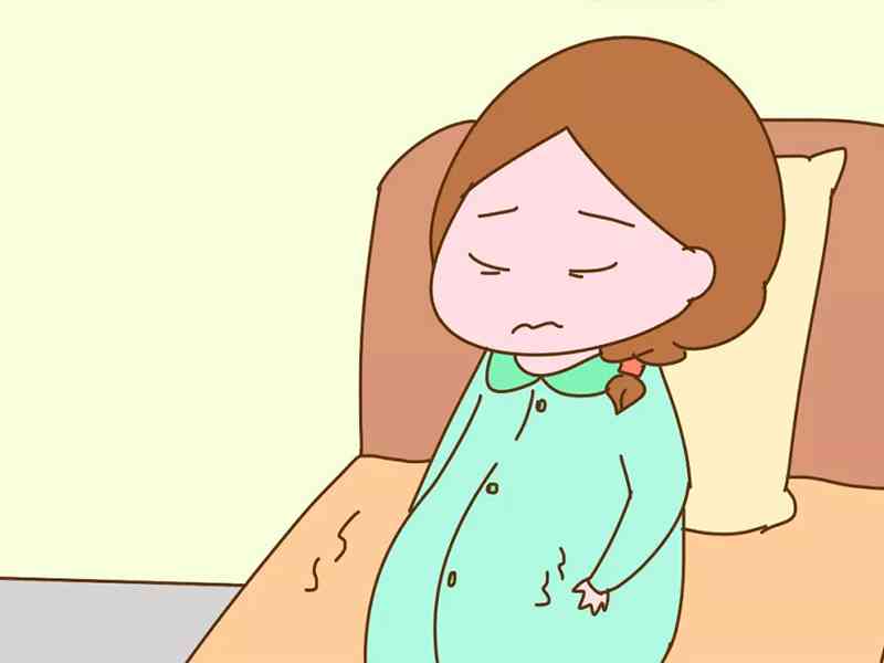 孕妇卡通痛苦图片