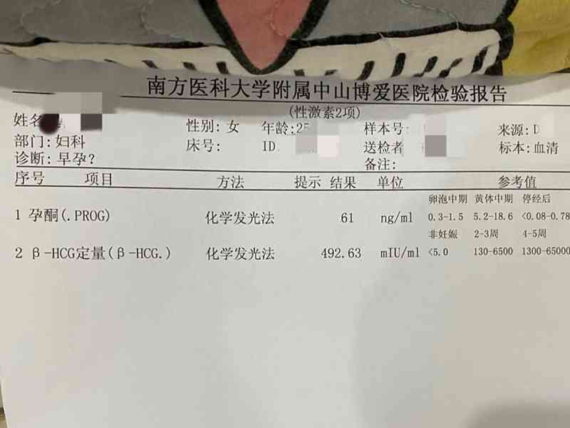 懷孕要以hcg檢查為準