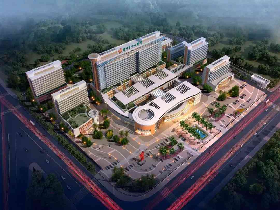 潮州市中心医院模拟图