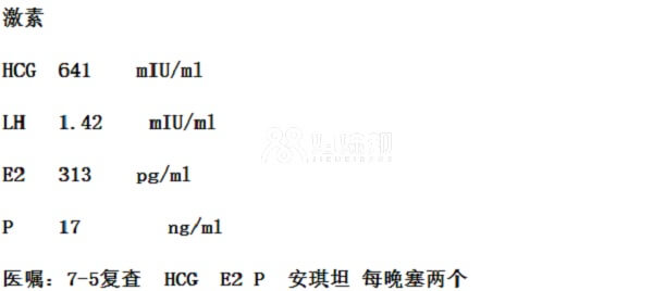 7月3日激素检查报告